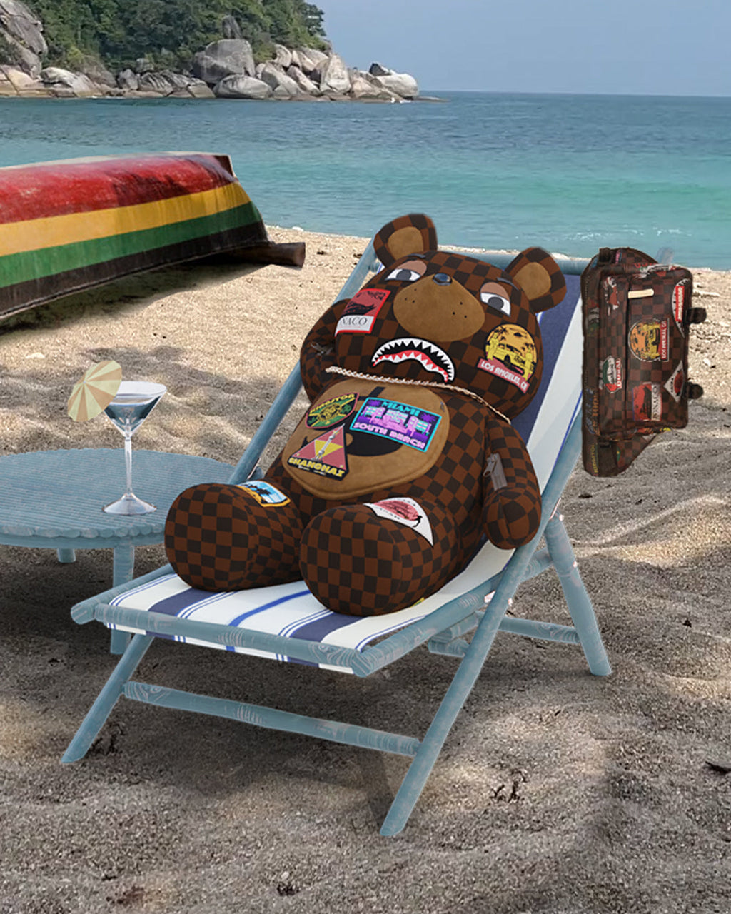 SPRAYGROUND GLOBAL MOGUL MONEYBEAR TEDDYBEAR BACKPACK