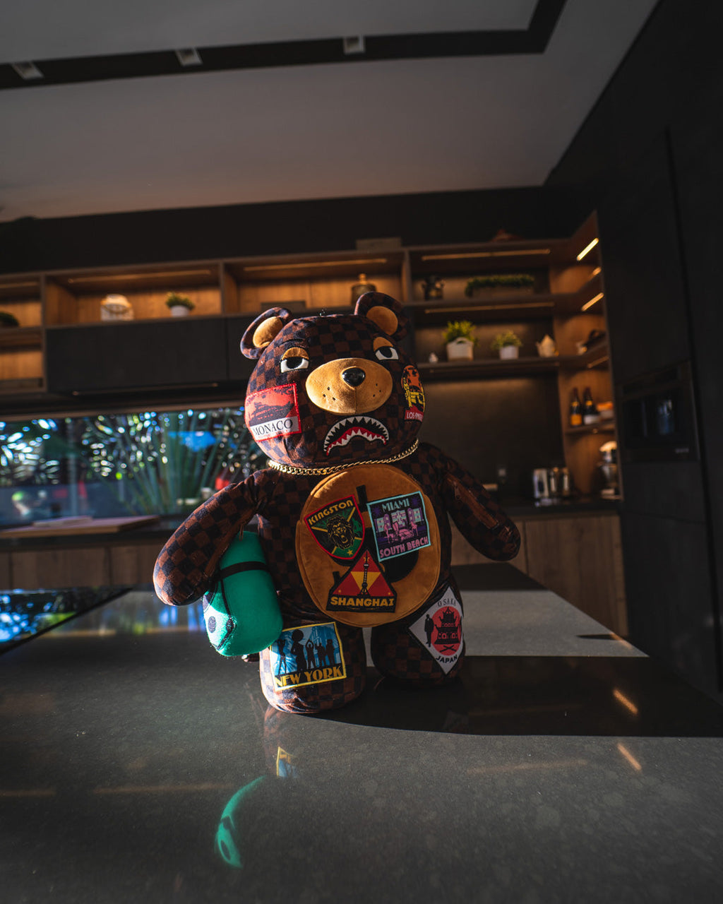 SPRAYGROUND GLOBAL MOGUL MONEYBEAR TEDDYBEAR BACKPACK