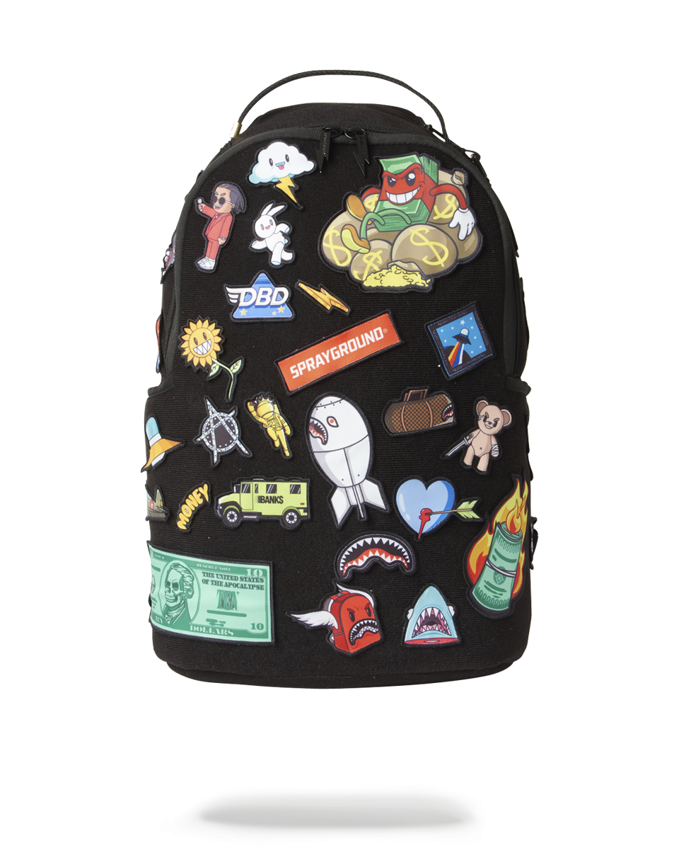SPRAYGROUND THE 32 REMOVABLE PATCHES VELCRO BACKPACK