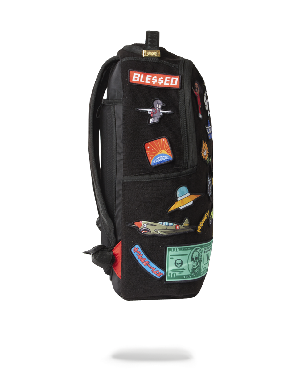 SPRAYGROUND THE 32 REMOVABLE PATCHES VELCRO BACKPACK