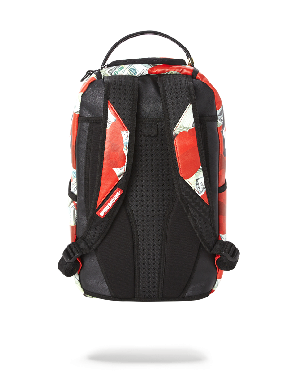SPRAYGROUND MONEY CAMO (RED) BACKPACK