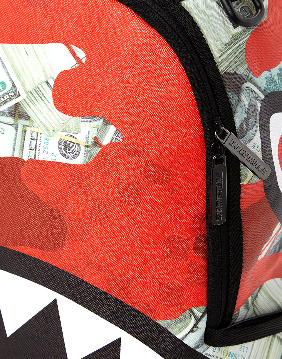 SPRAYGROUND MONEY CAMO (RED) BACKPACK