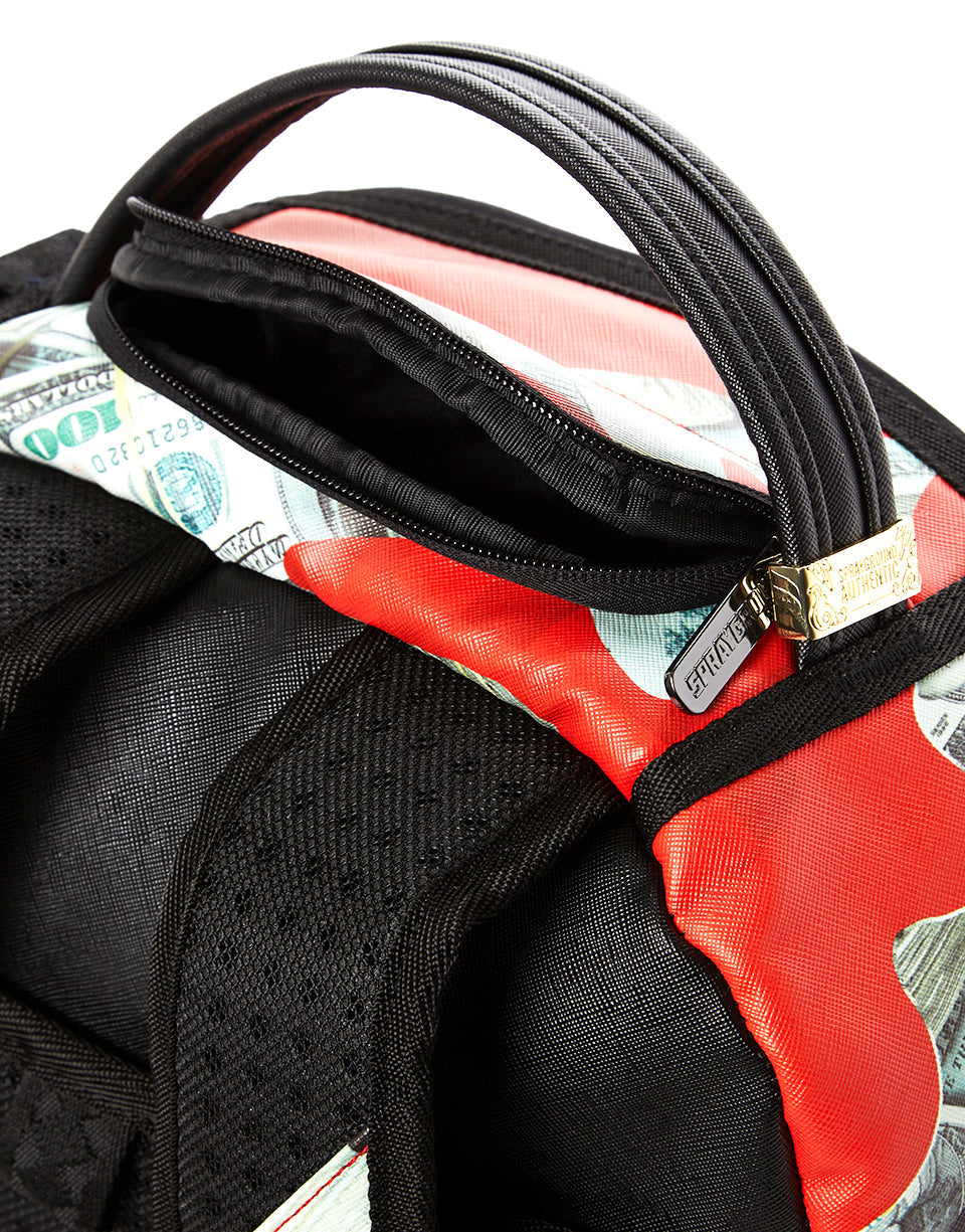 SPRAYGROUND MONEY CAMO (RED) BACKPACK