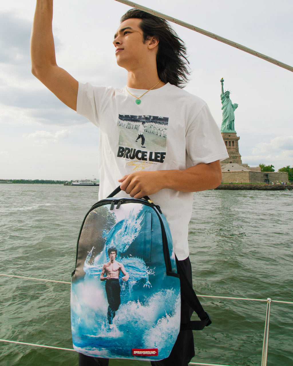 SPRAYGROUND BRUCE LEE WATER DRAGON BACKPACK (DLXV)