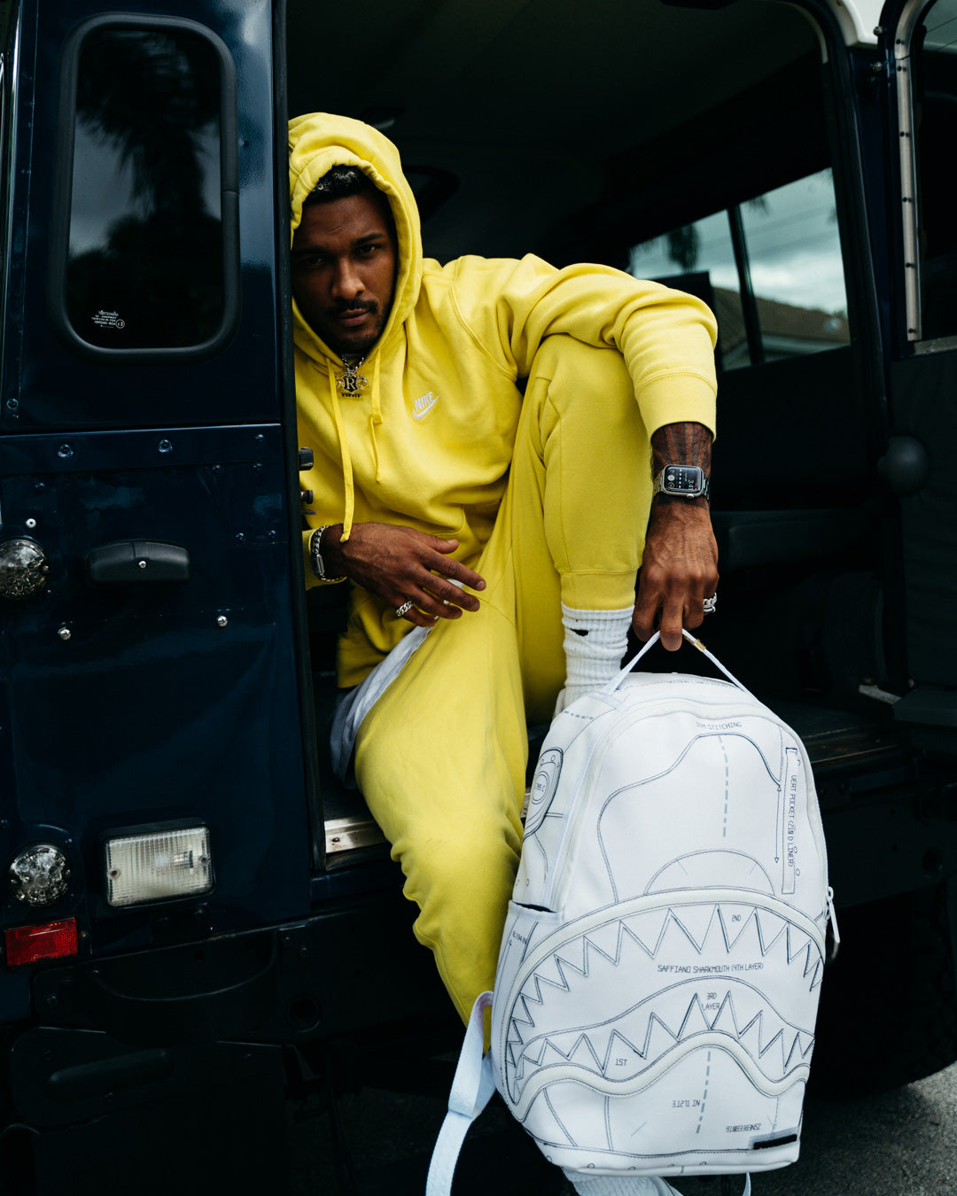 SPRAYGROUND TECHNICAL CUT & SHARK BACKPACK (DLXV)