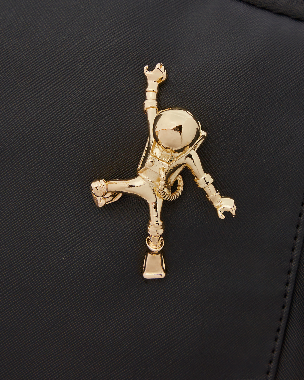 SPRAYGROUND THE LOST IN SPACE BACKPACK (10 3D GOLD METAL ASTRONAUTS)