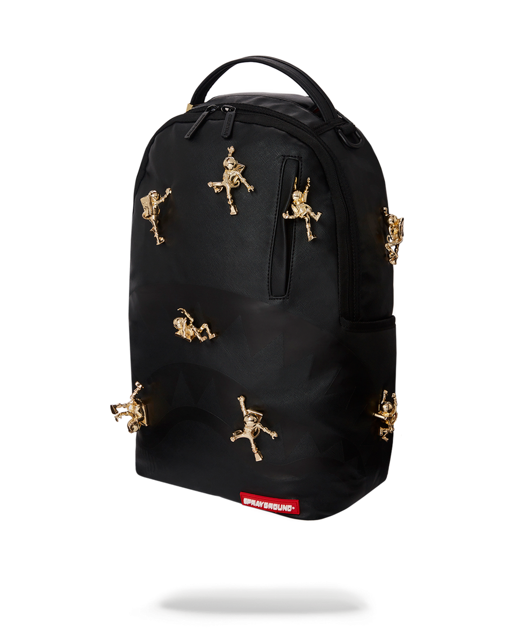 SPRAYGROUND THE LOST IN SPACE BACKPACK (10 3D GOLD METAL ASTRONAUTS)