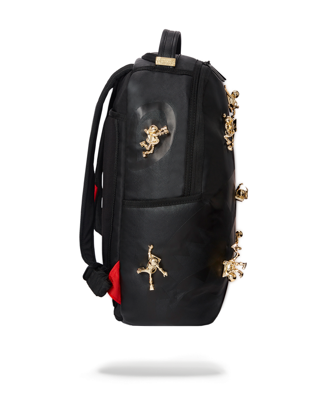SPRAYGROUND THE LOST IN SPACE BACKPACK (10 3D GOLD METAL ASTRONAUTS)
