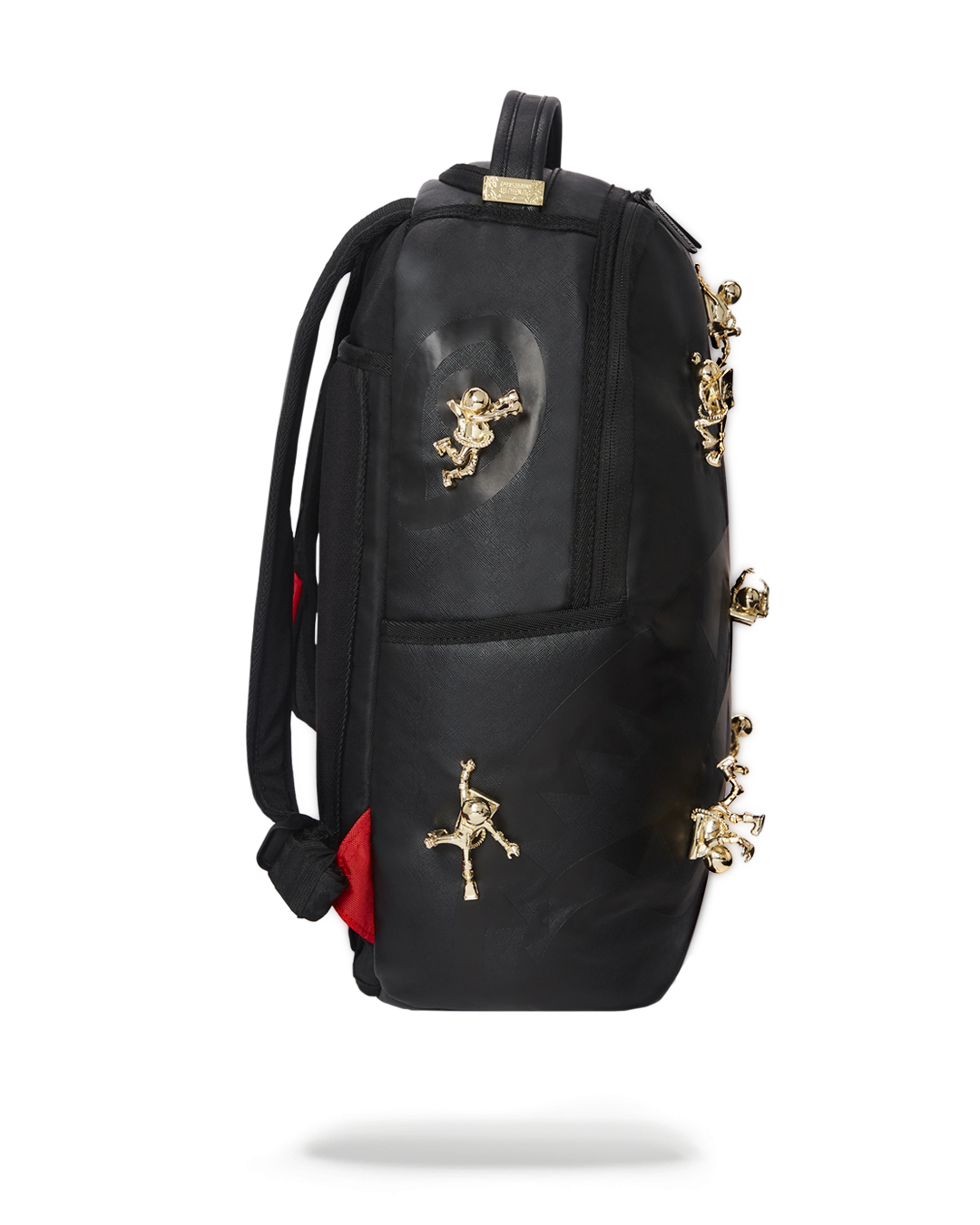 SPRAYGROUND THE LOST IN SPACE BACKPACK (10 3D GOLD METAL ASTRONAUTS)