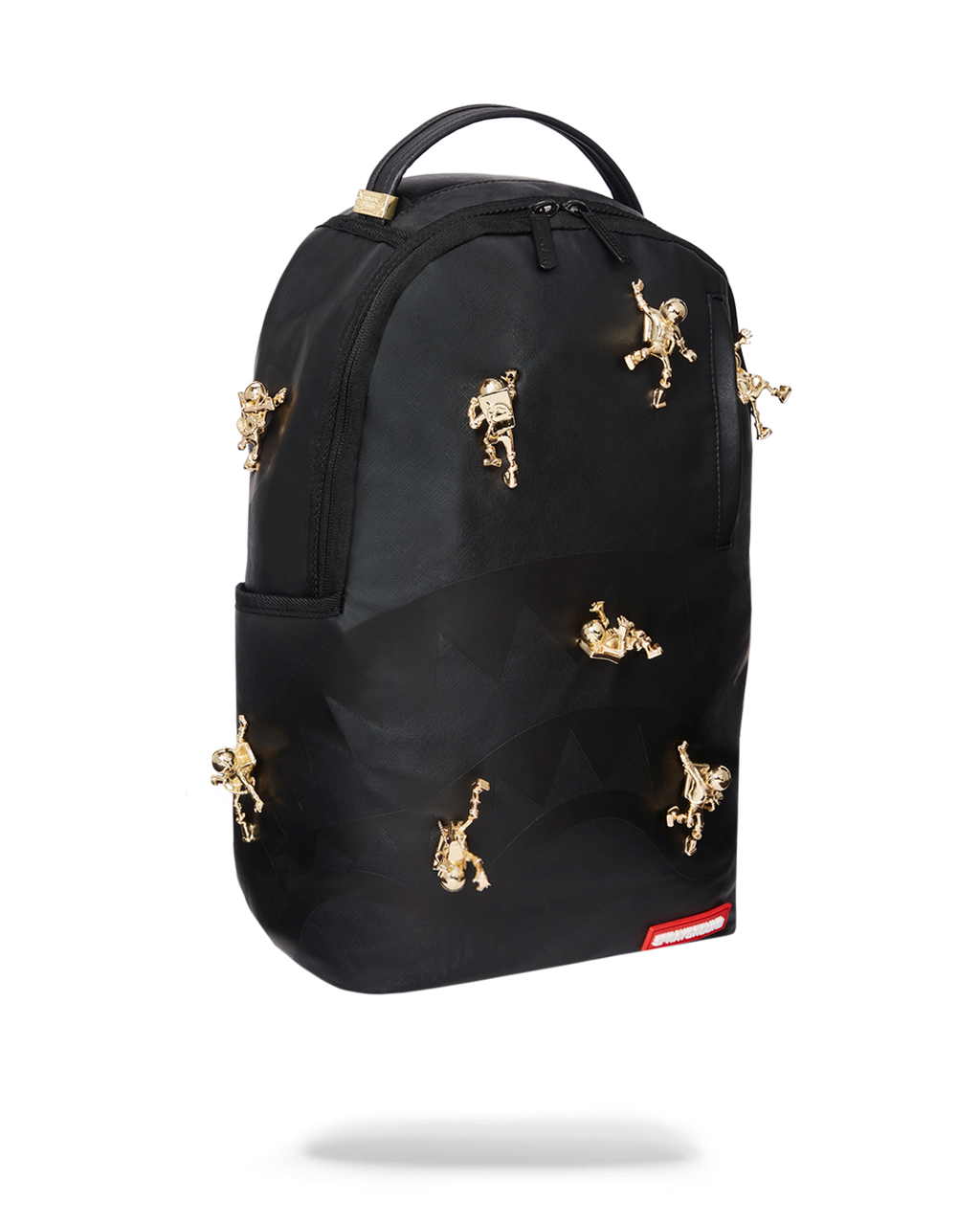 SPRAYGROUND THE LOST IN SPACE BACKPACK (10 3D GOLD METAL ASTRONAUTS)