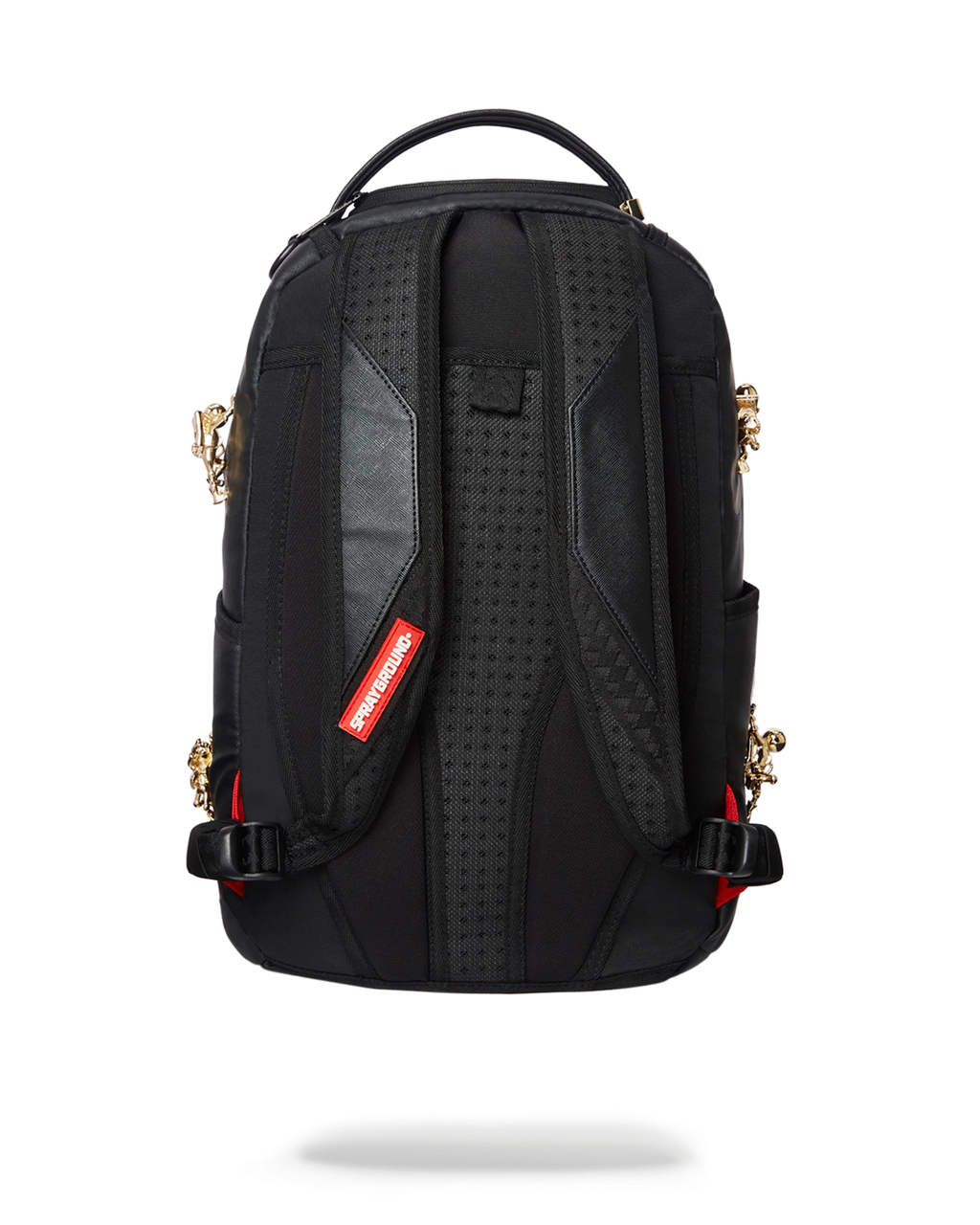 SPRAYGROUND THE LOST IN SPACE BACKPACK (10 3D GOLD METAL ASTRONAUTS)