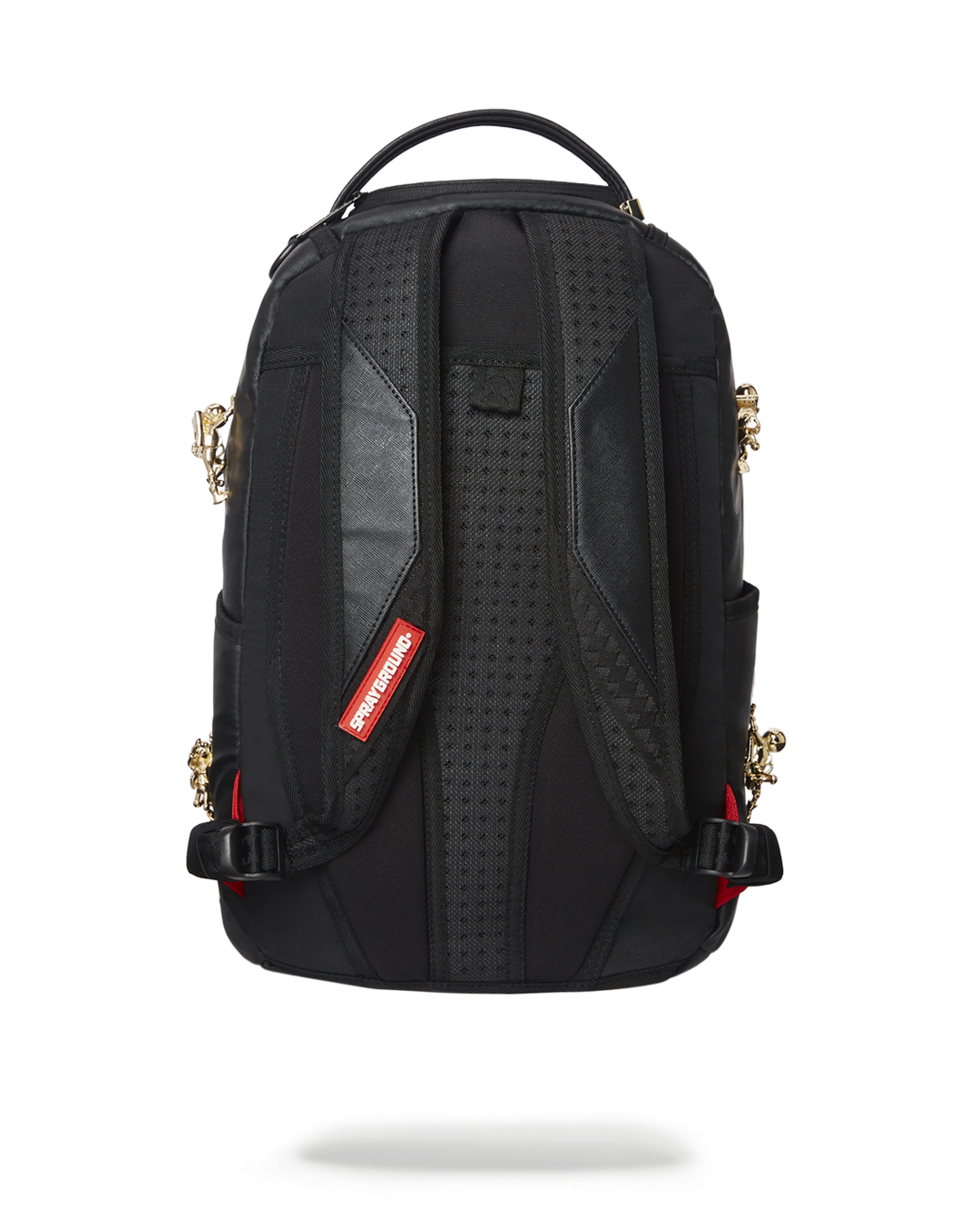 SPRAYGROUND THE LOST IN SPACE BACKPACK (10 3D GOLD METAL ASTRONAUTS)
