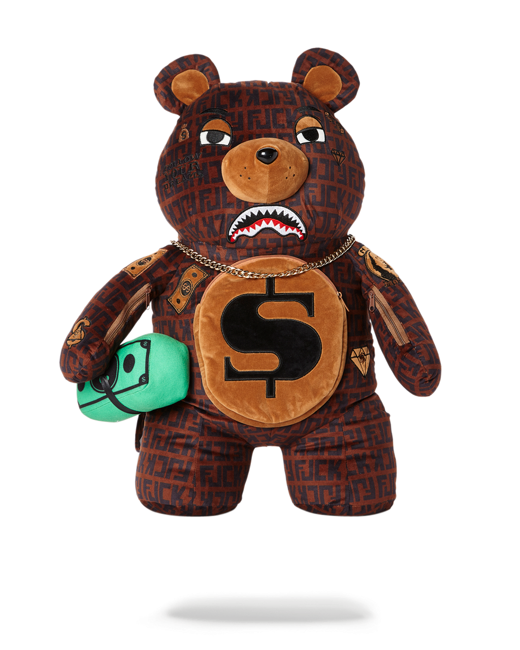SPRAYGROUND OFFENDED MONEYBEAR TEDDYBEAR BACKPACK