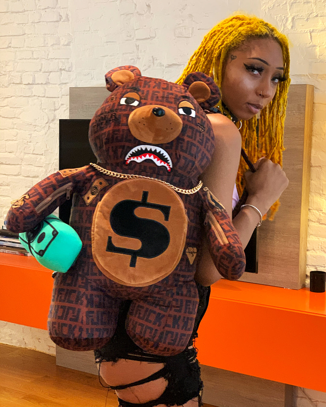 SPRAYGROUND OFFENDED MONEYBEAR TEDDYBEAR BACKPACK