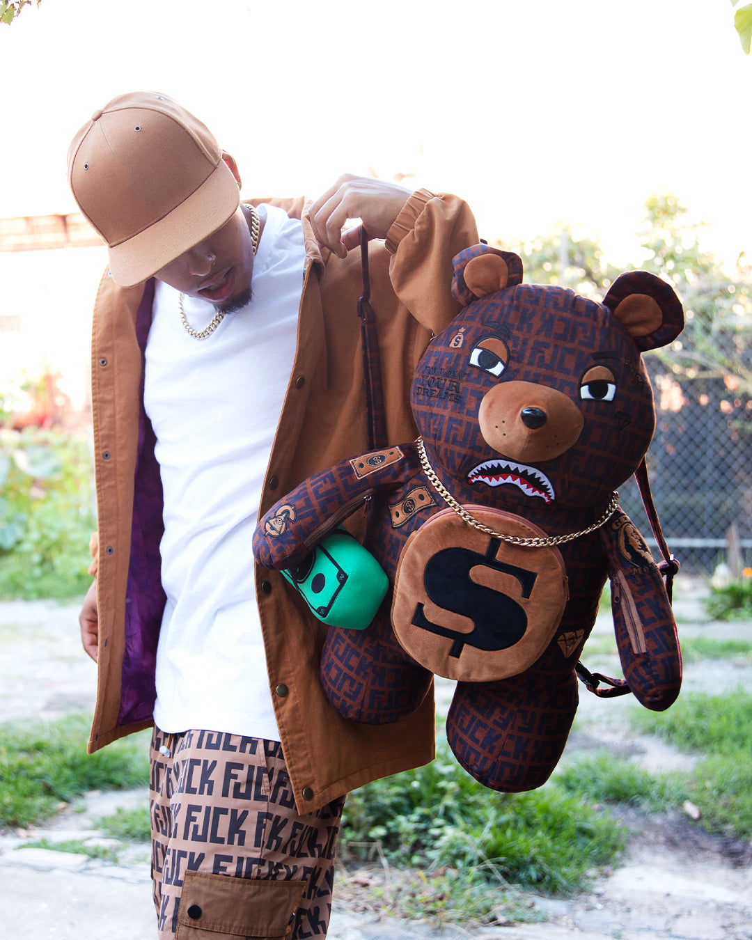 SPRAYGROUND OFFENDED MONEYBEAR TEDDYBEAR BACKPACK