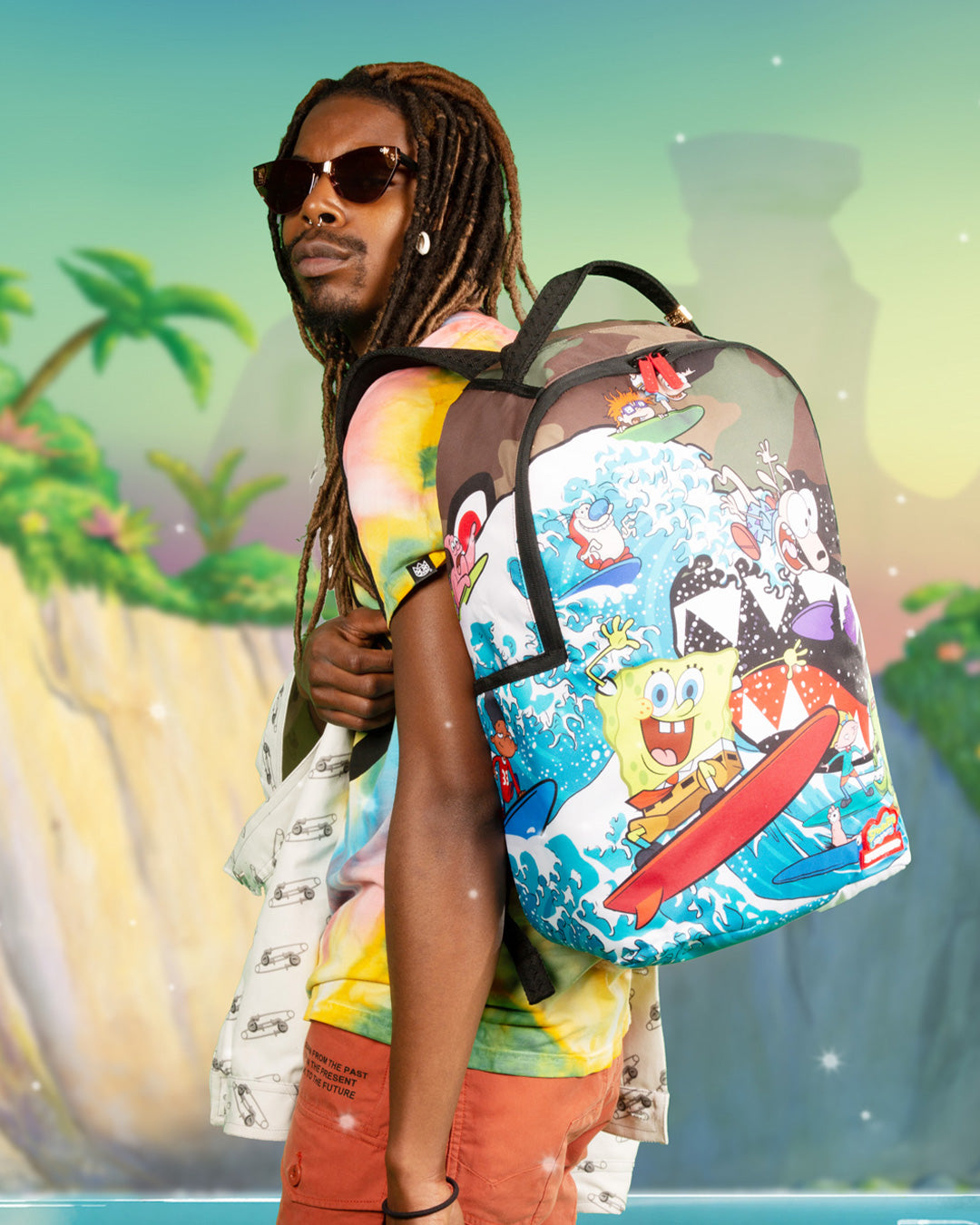 SPRAYGROUND CAMOKAWA 90S SURFERS BACKPACK (DLXR)