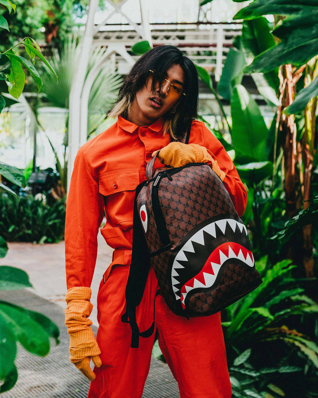 SPRAYGROUND SHARKS AND SKULLS BACKPACK (DLXV)