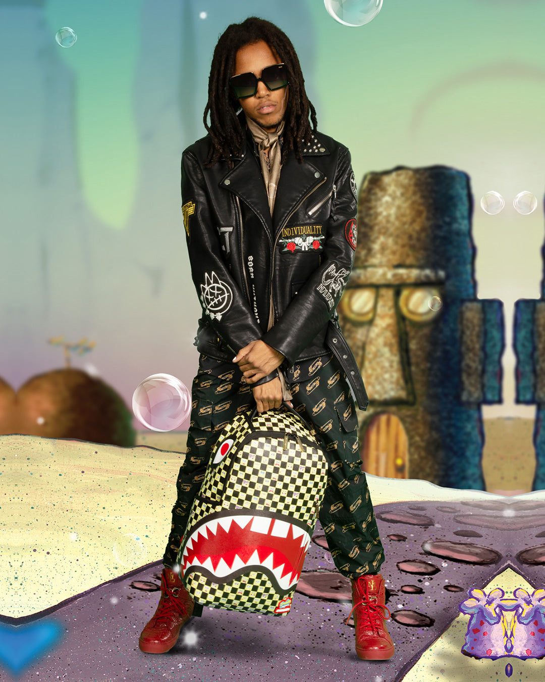 SPRAYGROUND SPONGEBOB CHECKERED BACKPACK (DLXR)