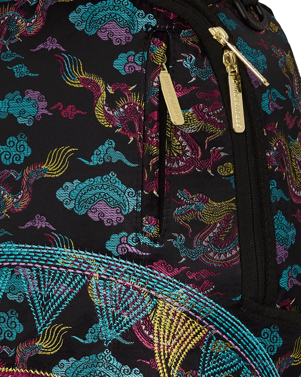 SPRAYGROUND EMBROIDERED DRAGONS DLX BACKPACK