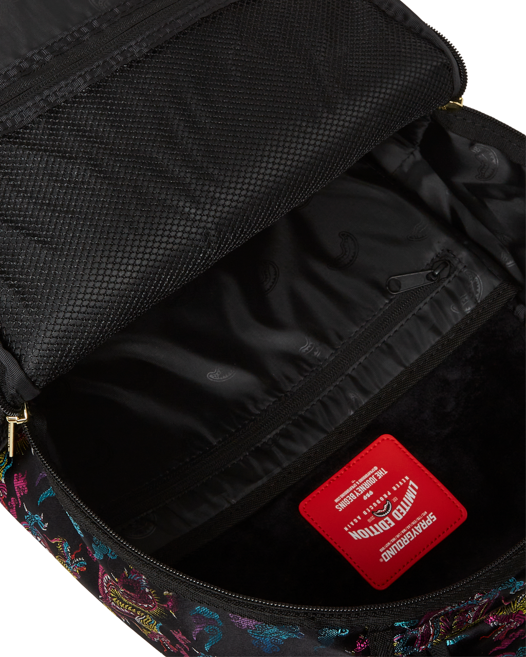 SPRAYGROUND EMBROIDERED DRAGONS DLX BACKPACK