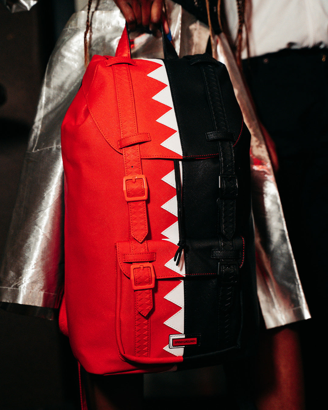 SPRAYGROUND VERTICAL SHARK CUT & SEW HILLS BACKPACK