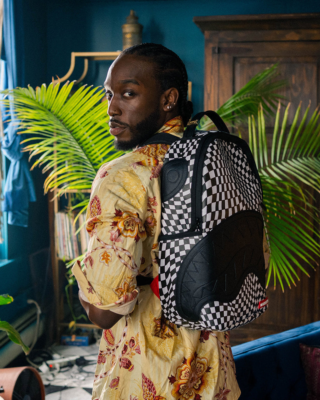 SPRAYGROUND TRIPPY CHECK DLX BACKPACK