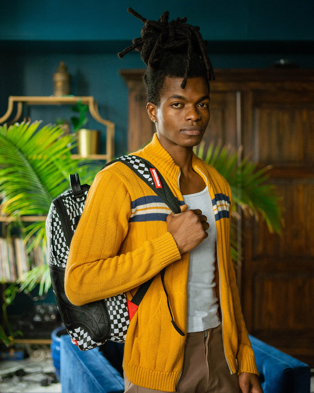 SPRAYGROUND TRIPPY CHECK DLX BACKPACK