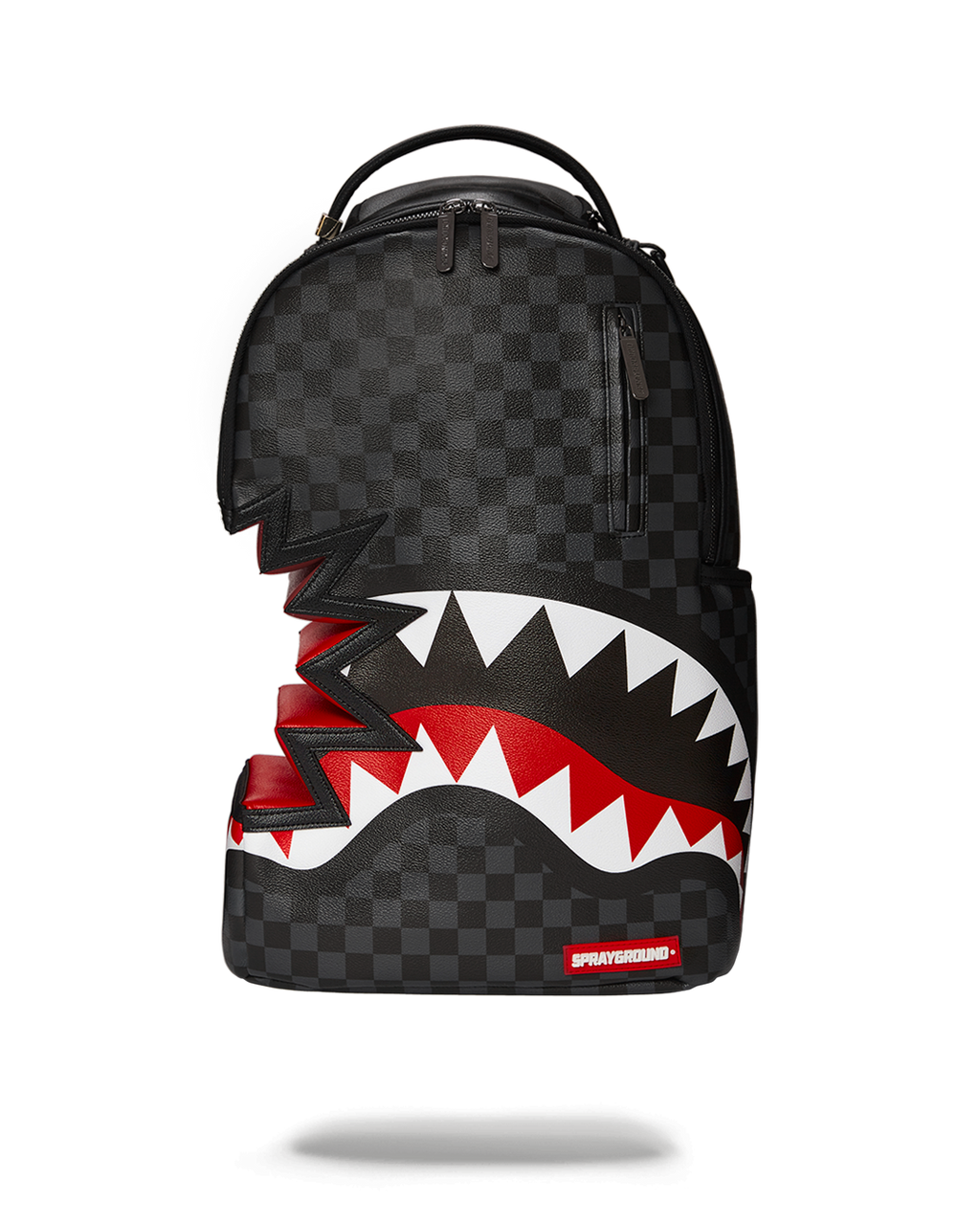SPRAYGROUND SHARK BITE SHARKS IN PARIS GRAY BACKPACK (DLXV)