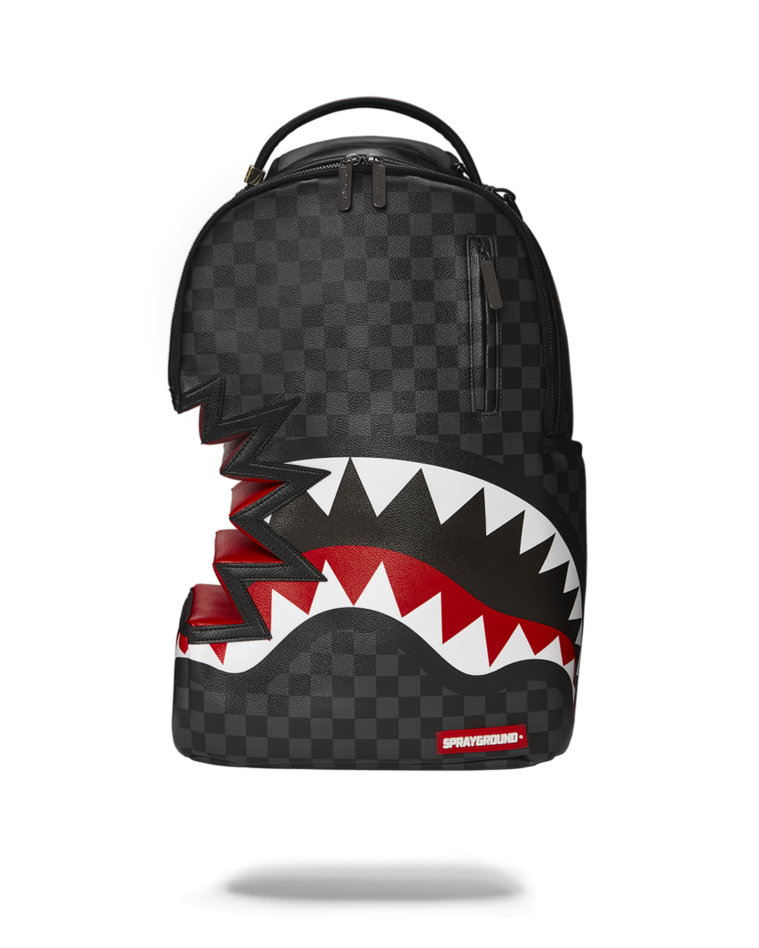 SPRAYGROUND SHARK BITE SHARKS IN PARIS GRAY BACKPACK (DLXV)