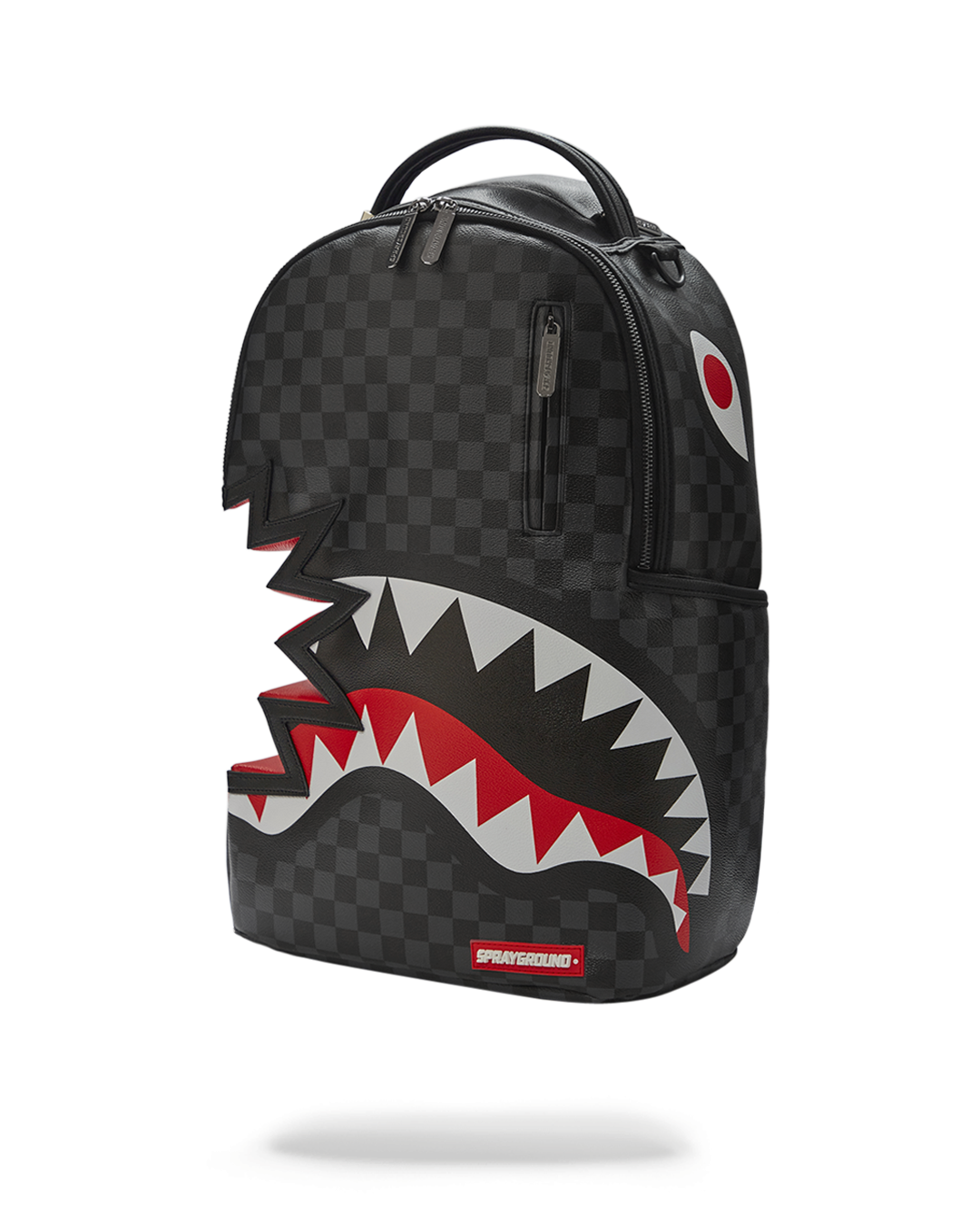 SPRAYGROUND SHARK BITE SHARKS IN PARIS GRAY BACKPACK (DLXV)