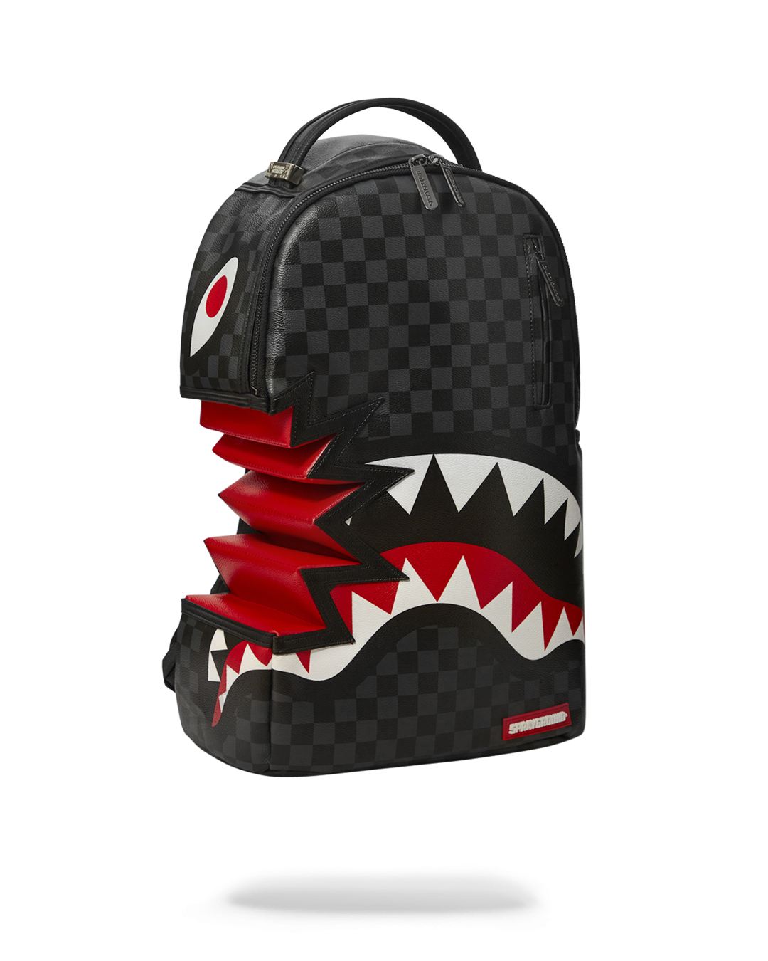 SPRAYGROUND SHARK BITE SHARKS IN PARIS GRAY BACKPACK (DLXV)