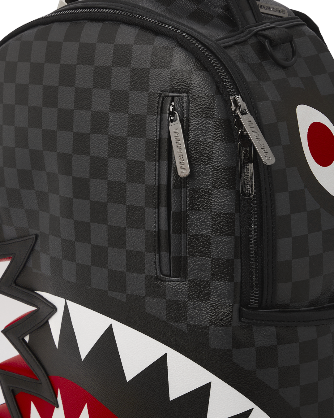 SPRAYGROUND SHARK BITE SHARKS IN PARIS GRAY BACKPACK (DLXV)