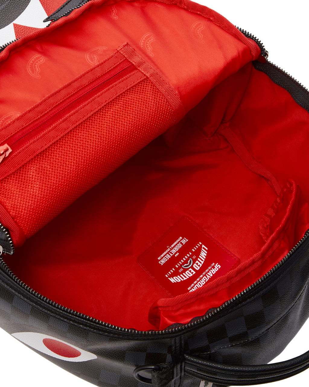 SPRAYGROUND SHARK BITE SHARKS IN PARIS GRAY BACKPACK (DLXV)
