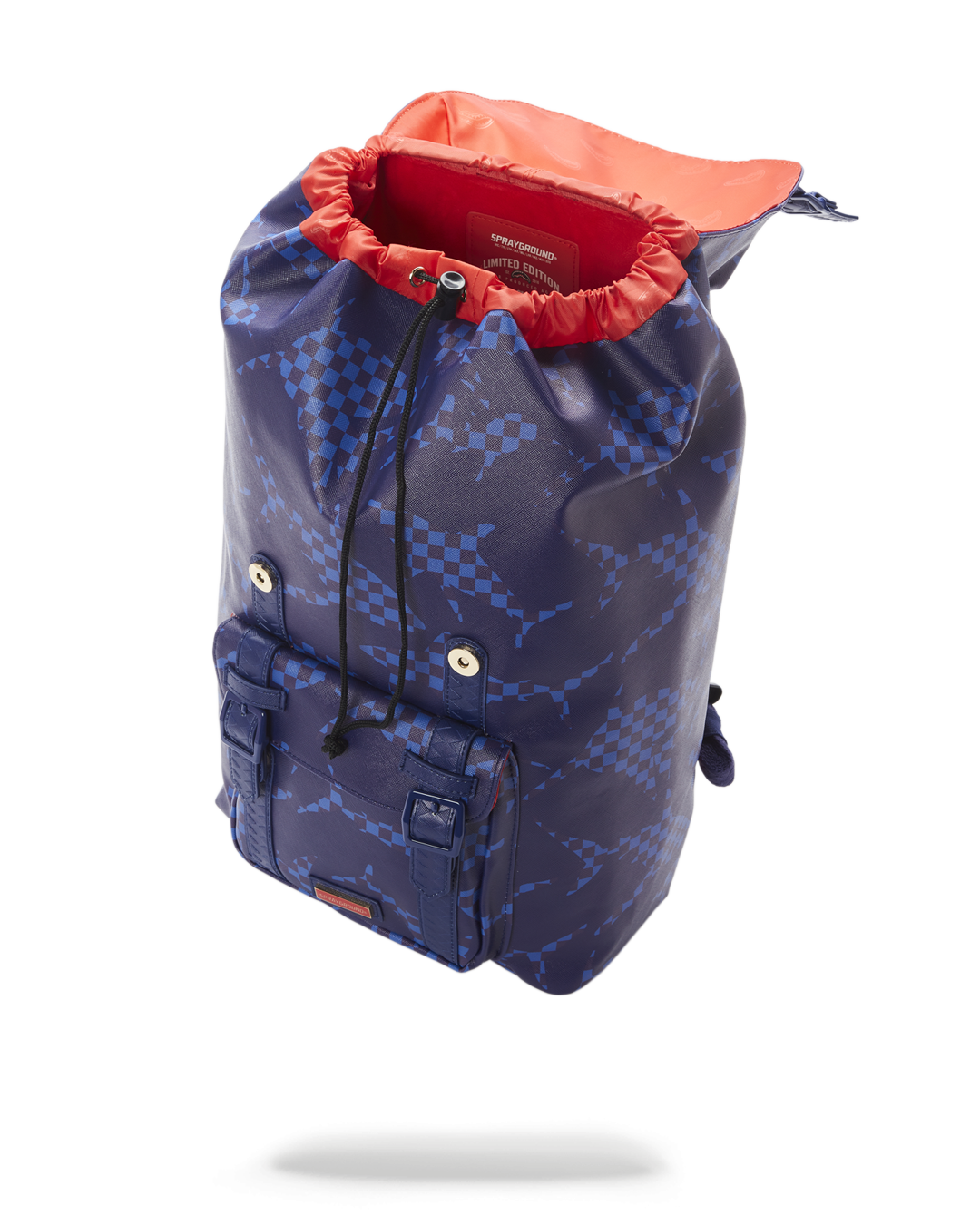 SPRAYGROUND SHARK CHECK (BLUE) HILLS BACKPACK