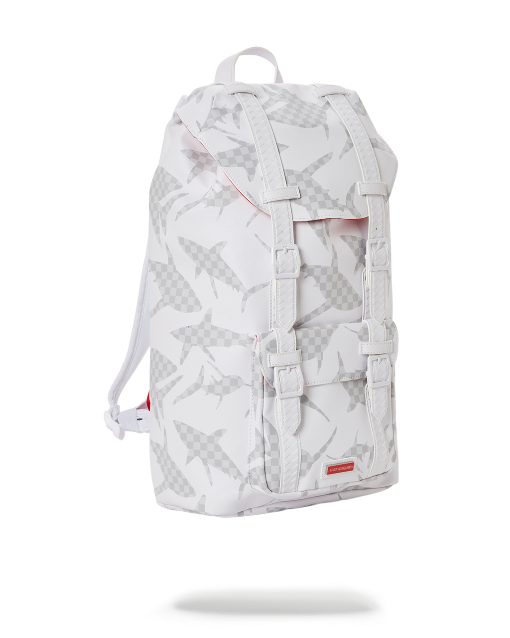 SPRAYGROUND SHARK CHECK (WHITE) HILLS BACKPACK