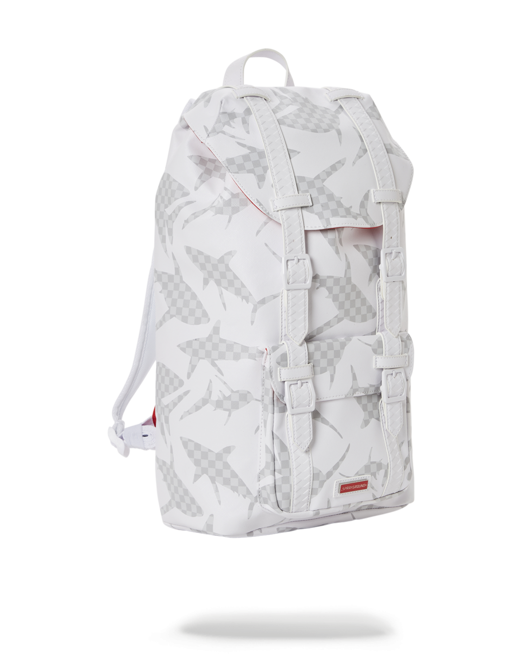 SPRAYGROUND SHARK CHECK (WHITE) HILLS BACKPACK