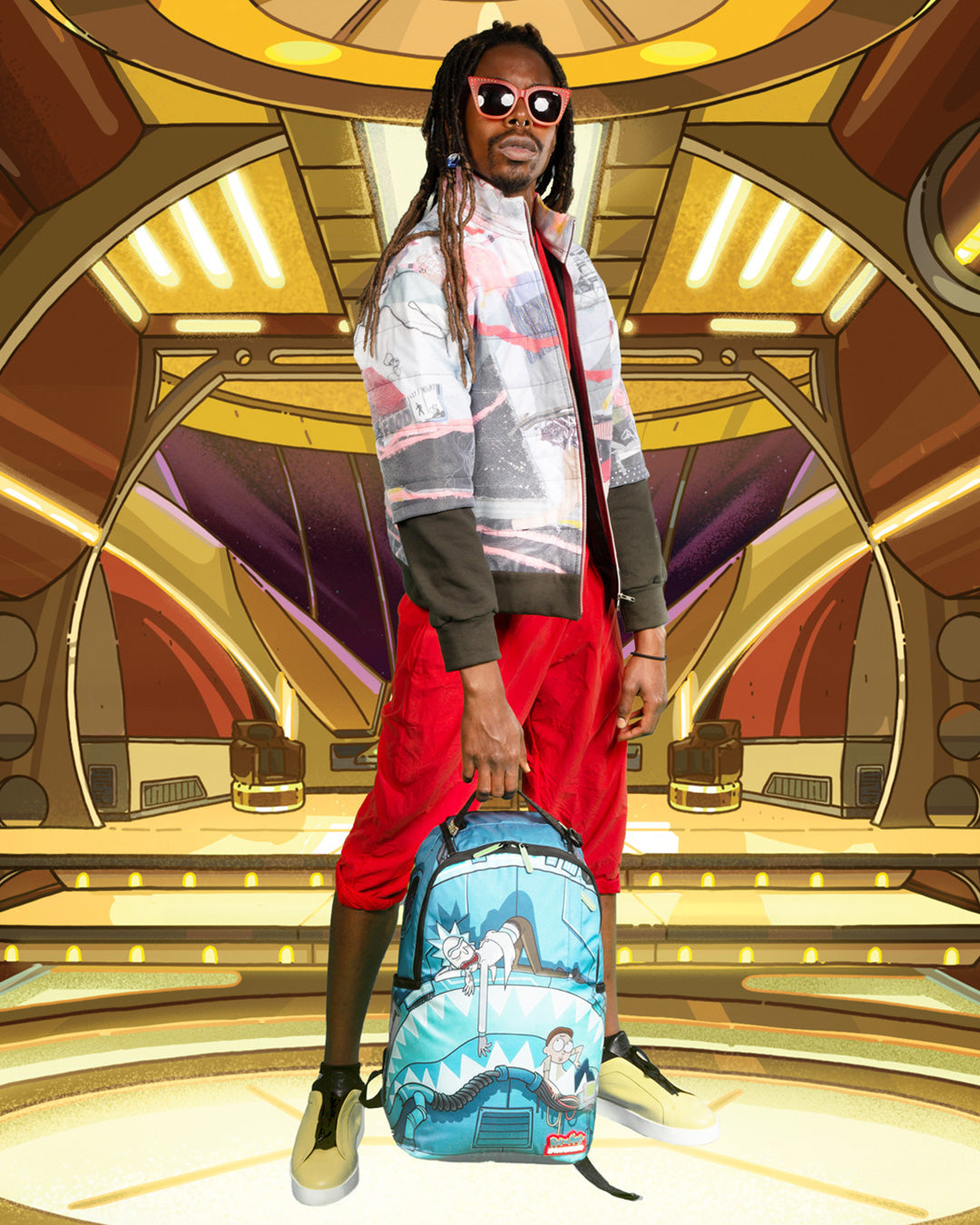 SPRAYGROUND RICK & MORTY NAPSACK BACKPACK (DLXR)