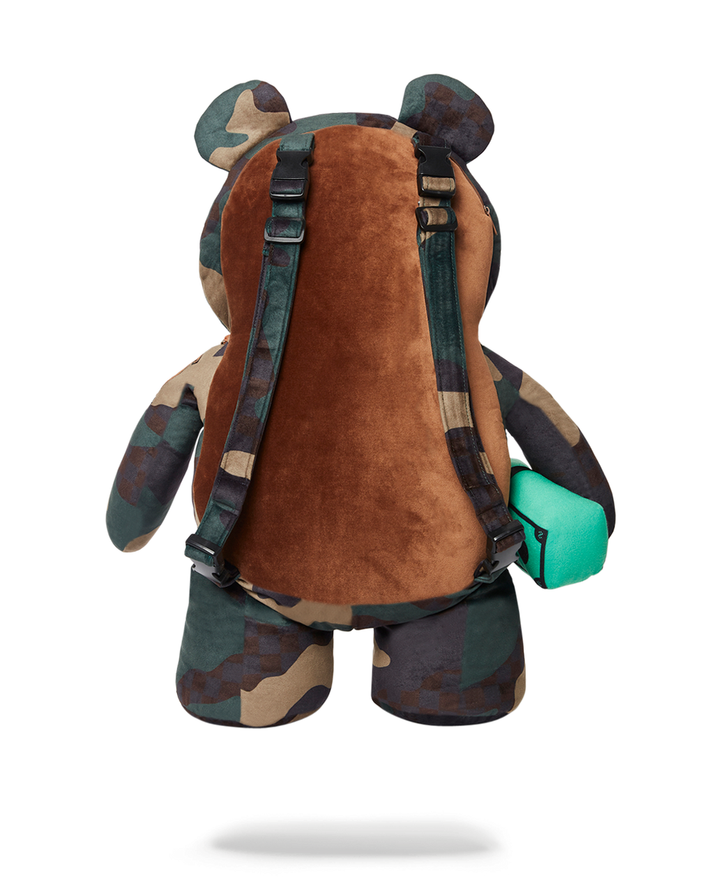 SPRAYGROUND CAMOCHECK MONEYBEAR TEDDYBEAR BACKPACK