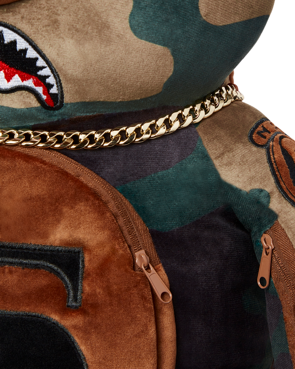 SPRAYGROUND CAMOCHECK MONEYBEAR TEDDYBEAR BACKPACK