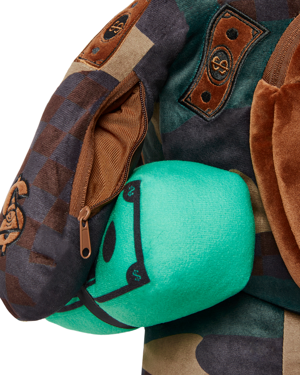SPRAYGROUND CAMOCHECK MONEYBEAR TEDDYBEAR BACKPACK