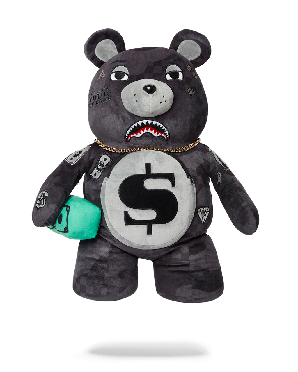 SPRAYGROUND 3AM NEVER SLEEP MONEYBEAR TEDDYBEAR BACKPACK