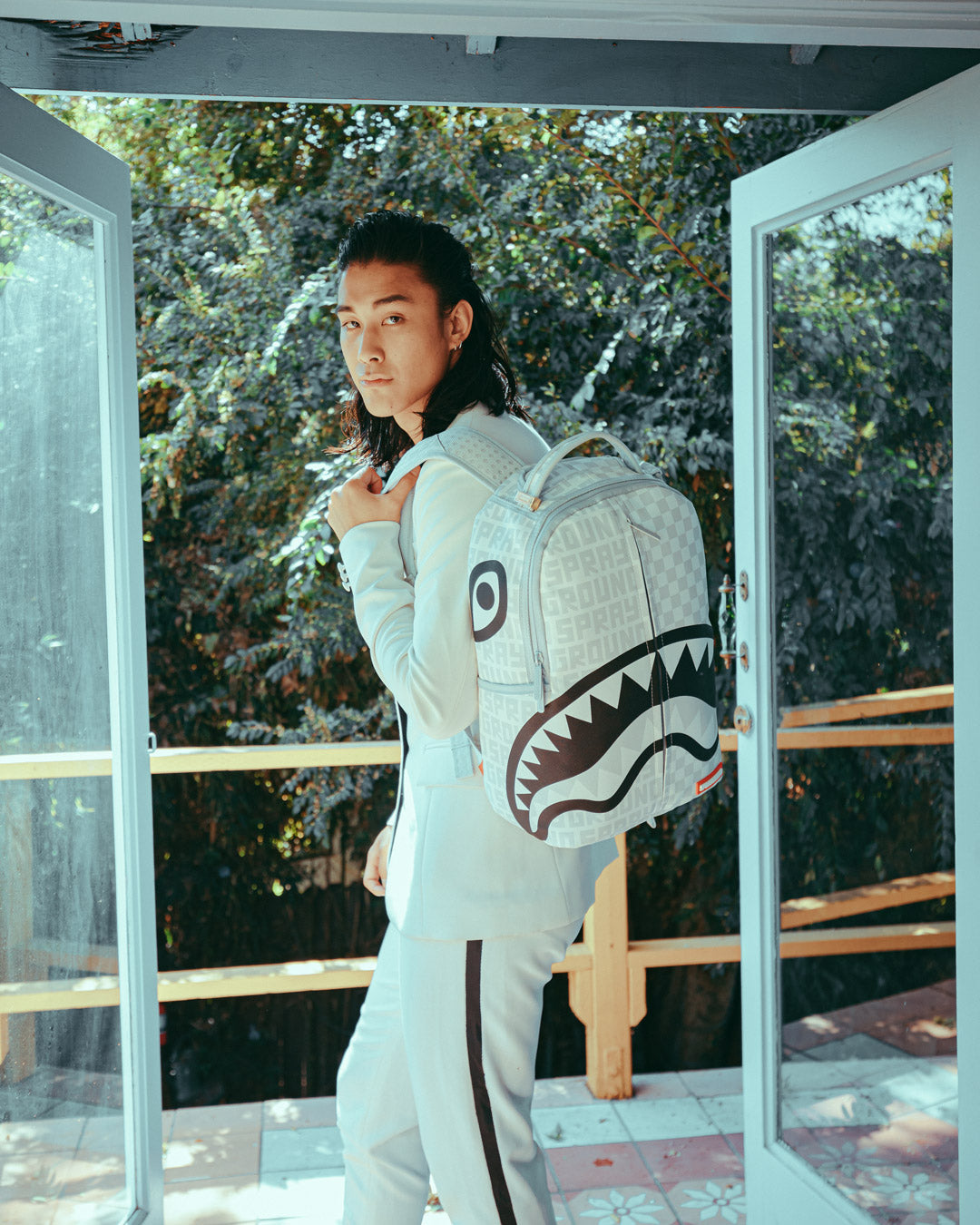SPRAYGROUND SPLIT THE CHECK (PEARL) BACKPACK (DLXV)