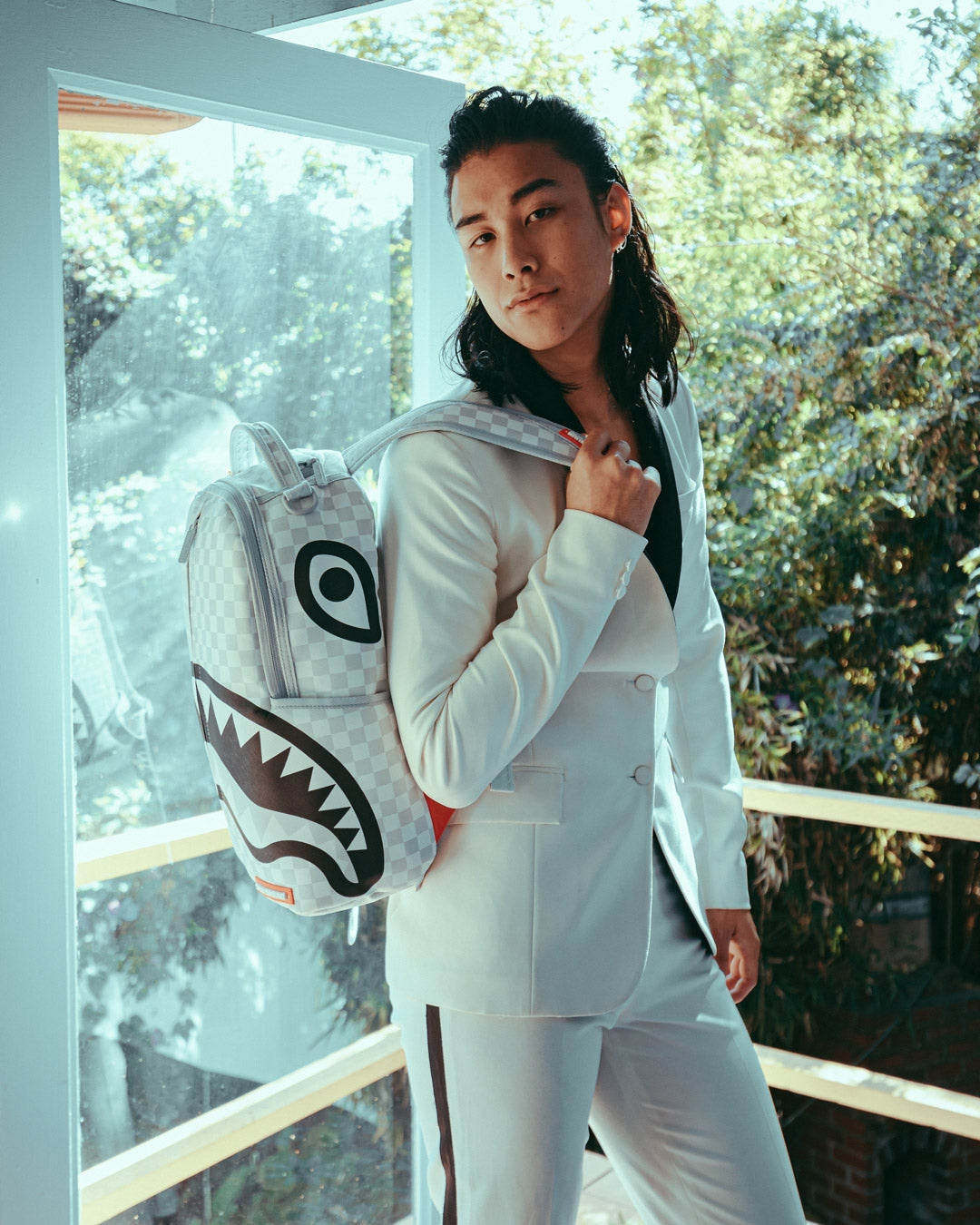 SPRAYGROUND SPLIT THE CHECK (PEARL) BACKPACK (DLXV)