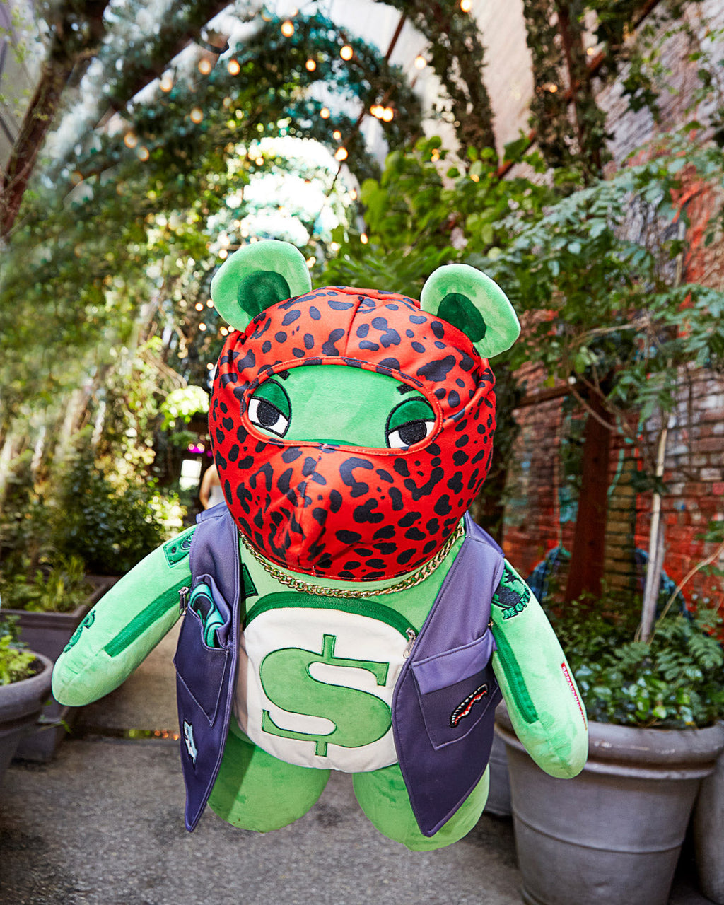 SPRAYGROUND SKI MASK THE BEAR - MONEYBEAR TEDDYBEAR BACKPACK