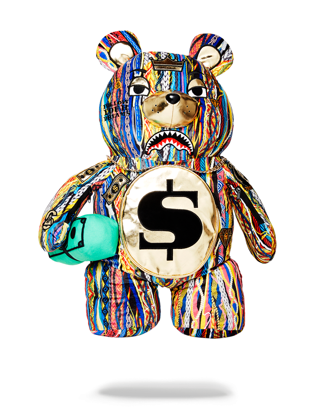 SPRAYGROUND THE GOLDEN AGE MONEYBEAR TEDDYBEAR BACKPACK