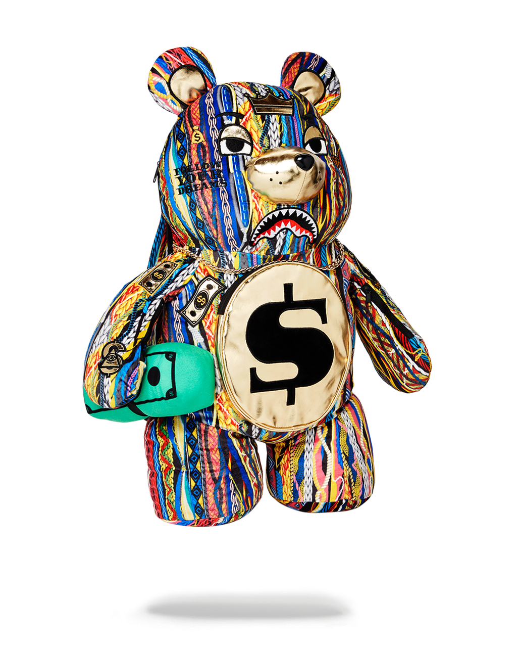 SPRAYGROUND THE GOLDEN AGE MONEYBEAR TEDDYBEAR BACKPACK