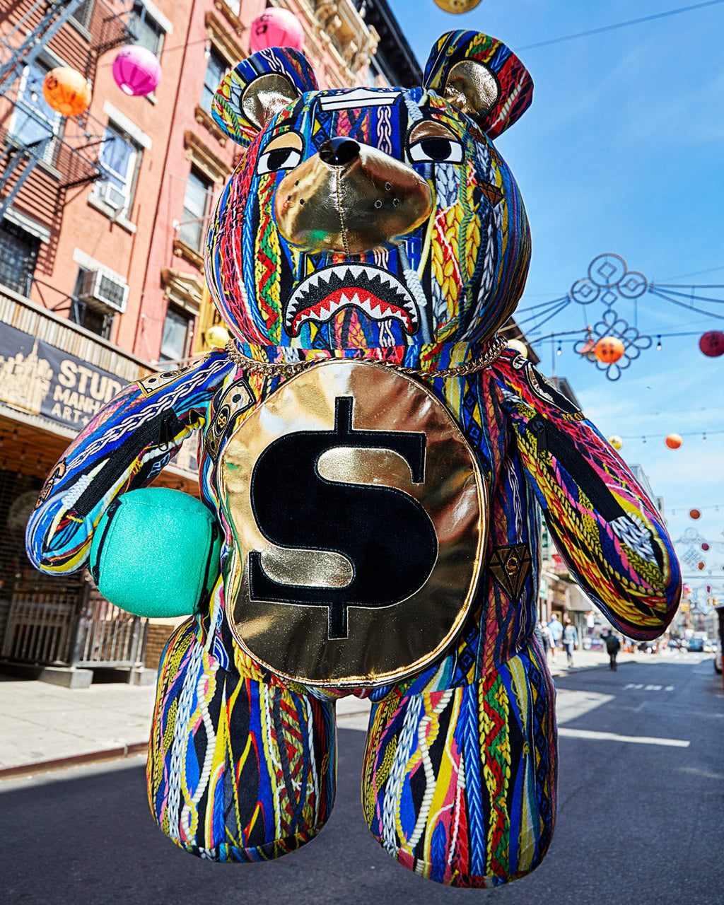SPRAYGROUND THE GOLDEN AGE MONEYBEAR TEDDYBEAR BACKPACK