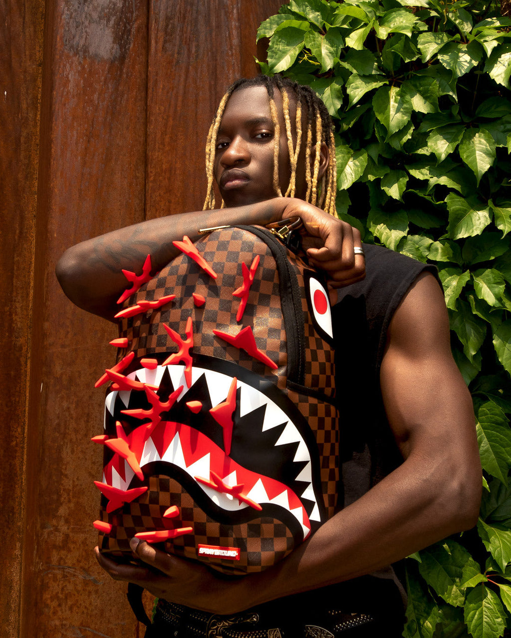 SPRAYGROUND REAL 3D NINJA STARS SMASHED BACKPACK (DLXV)