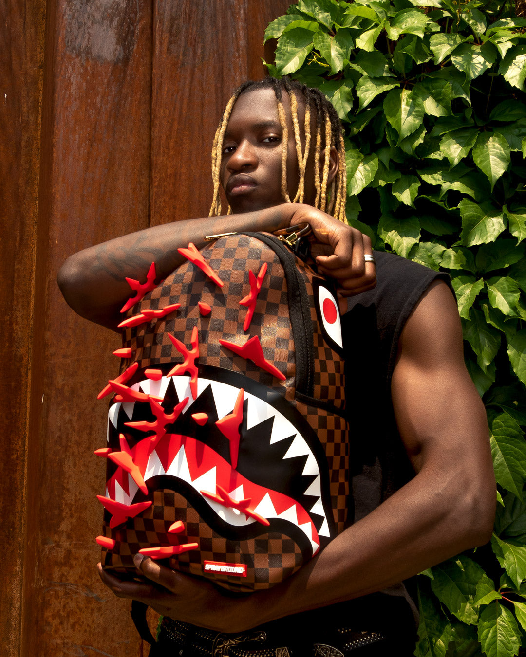 SPRAYGROUND REAL 3D NINJA STARS SMASHED BACKPACK (DLXV)