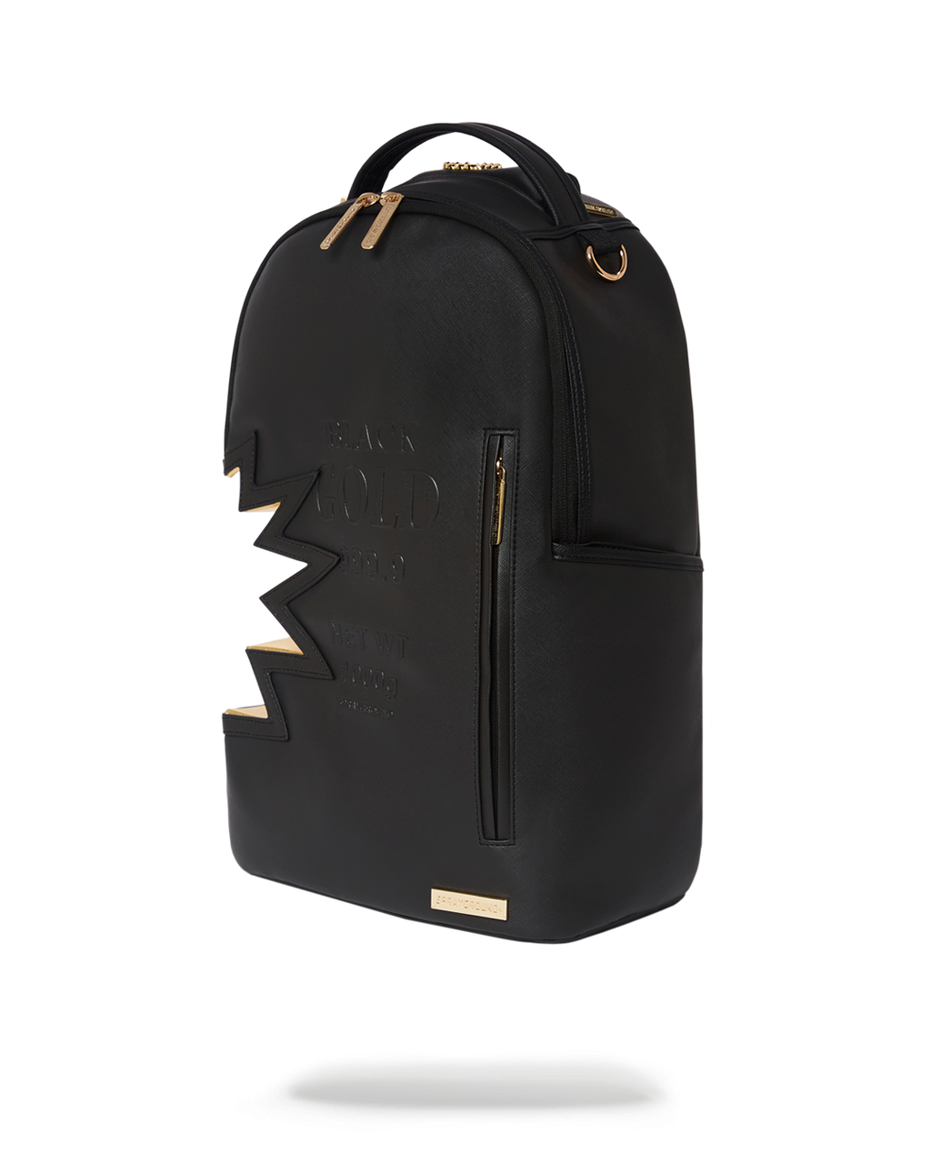 SPRAYGROUND A.i.3 SHARK BITE BLACK GOLD BACKPACK (DLXV)